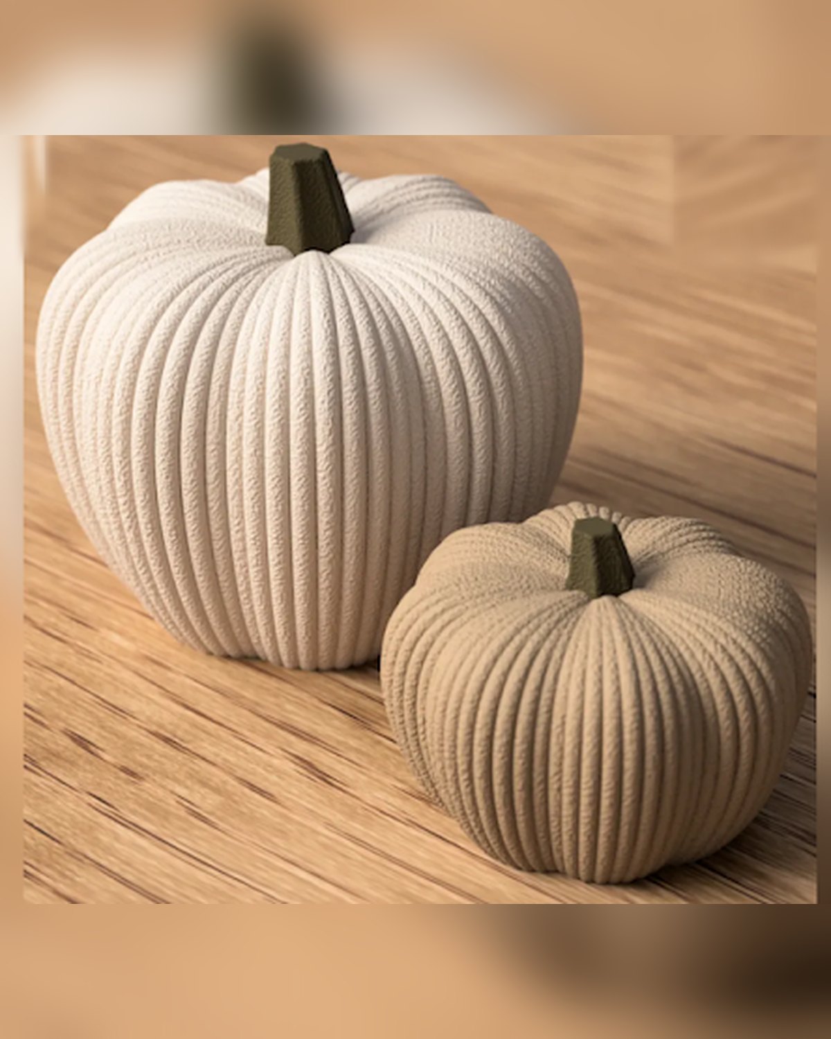 Ribbed heirloom pumpkins